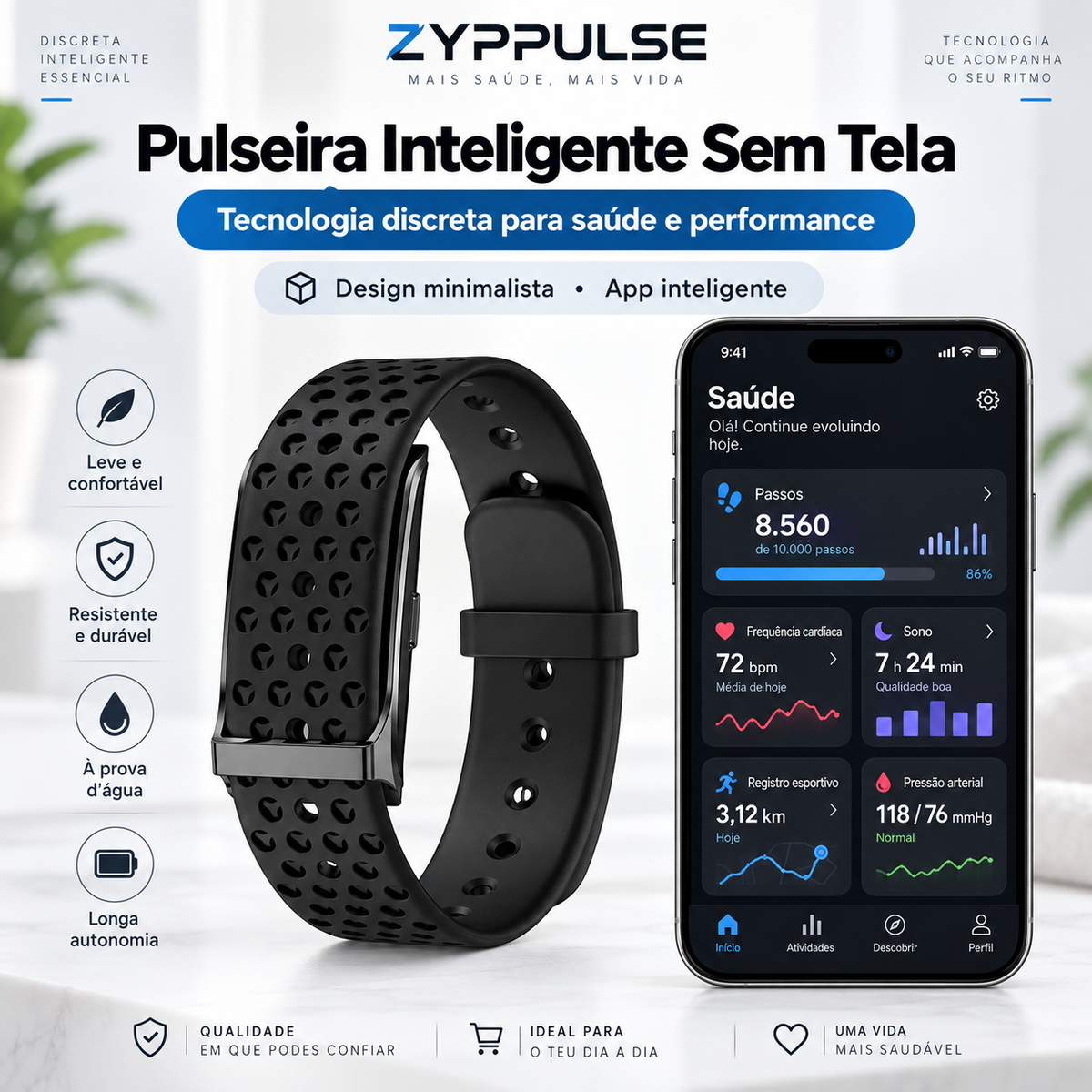 ZYP ONE — Pulseira Inteligente de Desempenho